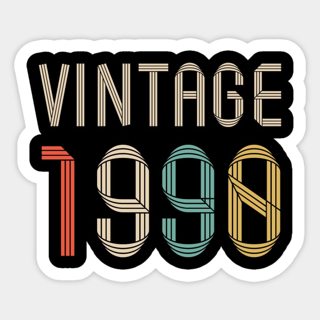 Vintage 1990 32 years old birthday Sticker by hoopoe